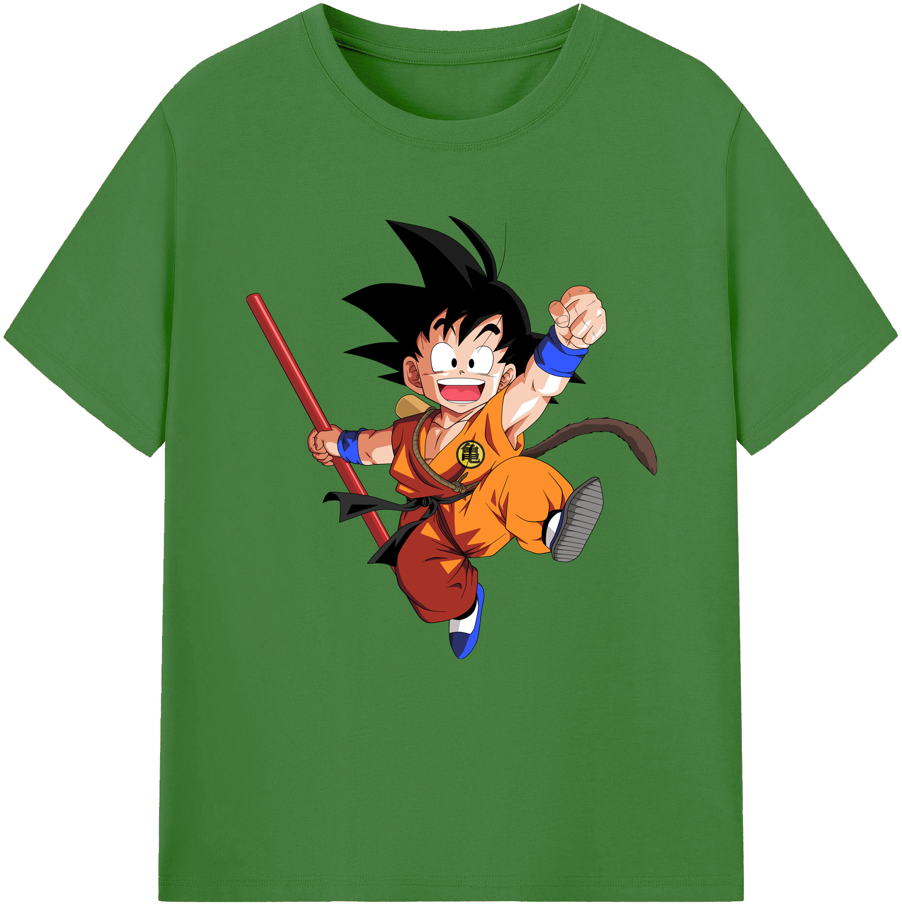 （画像用） ドラゴンボール 孫悟空（そん ごくう）Son Goku カカロット DRAGON BALL Kakarotto レディースカジュアルプリントTシャツ（綿100％）